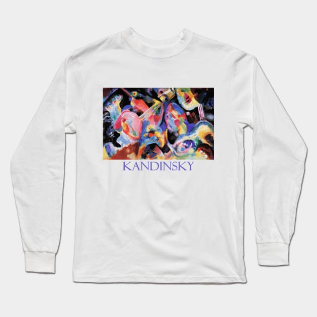 Improvisation: Deluge  (1913) by Wassily Kandinsky Long Sleeve T-Shirt by Naves